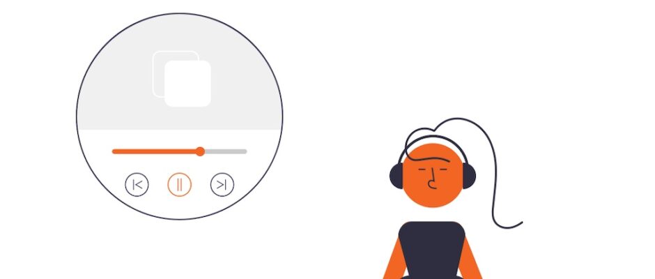 Escuchando música